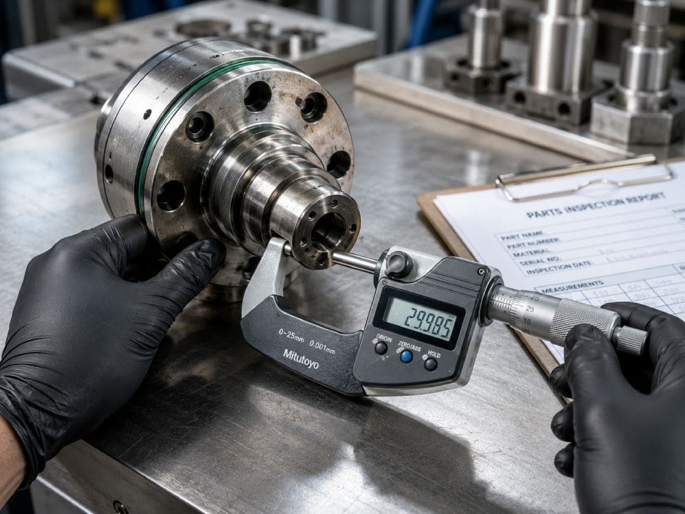 Liquid filler pump component refurbishment assessment