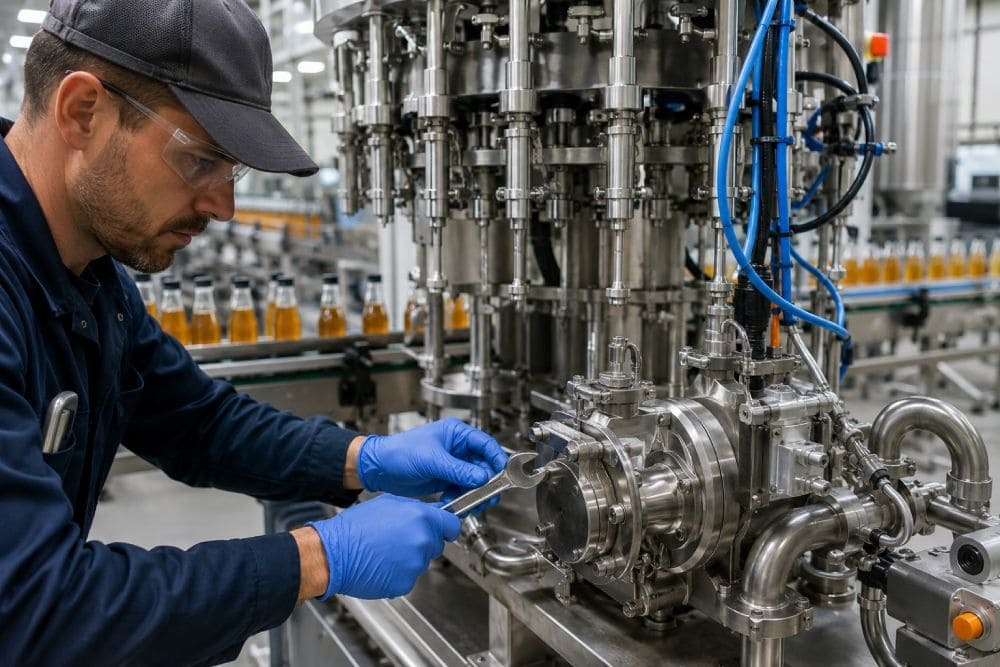 Preventive maintenance liquid filling machine pumps