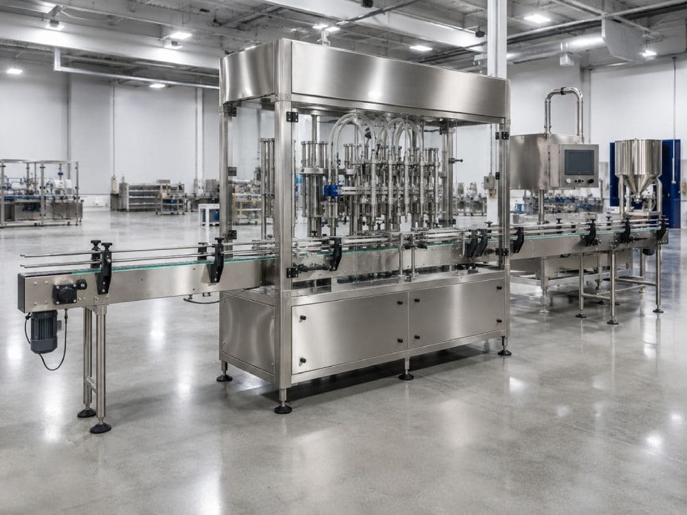 Refurbished stainless steel liquid packaging machinery